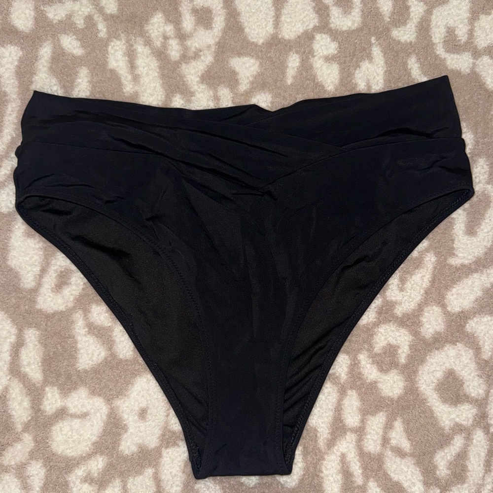 PINK Victoria's Secret Black Bikini Bottoms